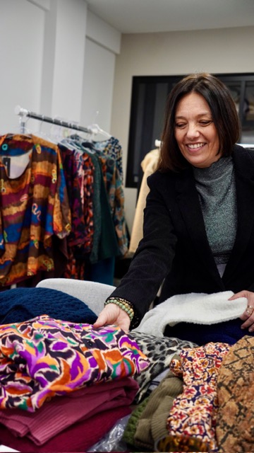 Sélection de vêtements à domicile
